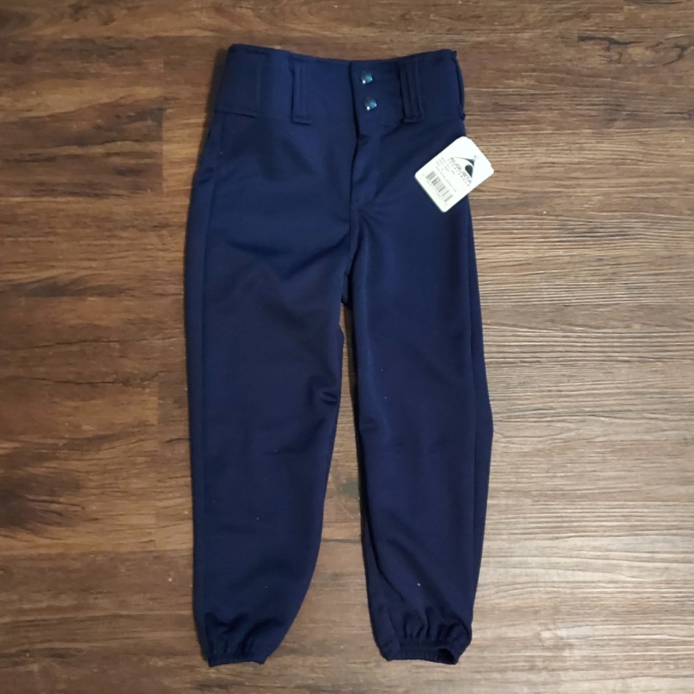 Boys or Girls Size Small 5 - 6 Navy Blue Baseball Pants New With Tags NWT